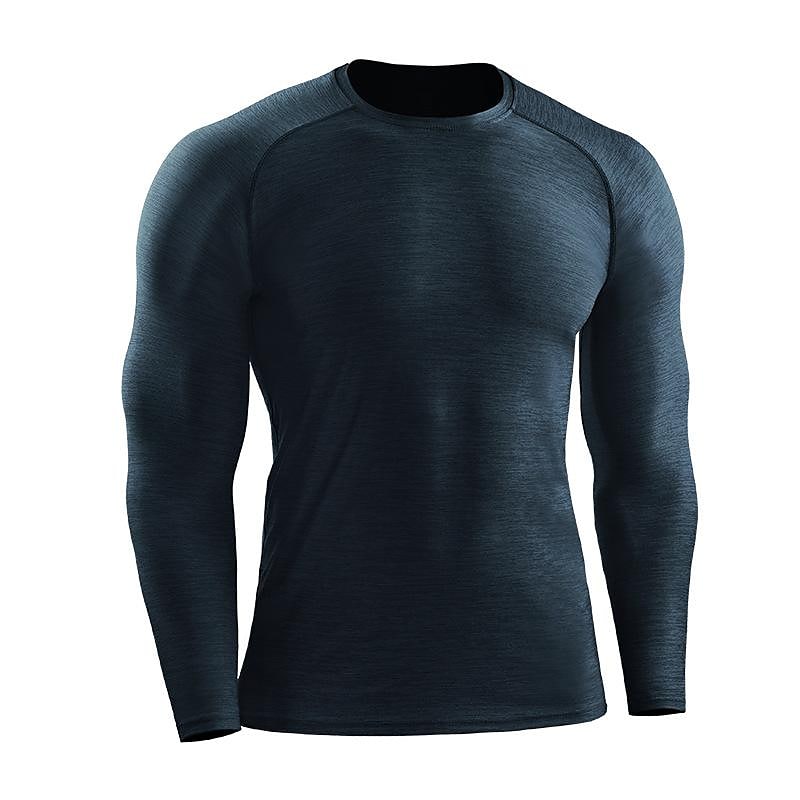 Men's Quick-drying Sports Long-sleeved Top Running Fitness Slim Training Stretch Breathable T-shirt