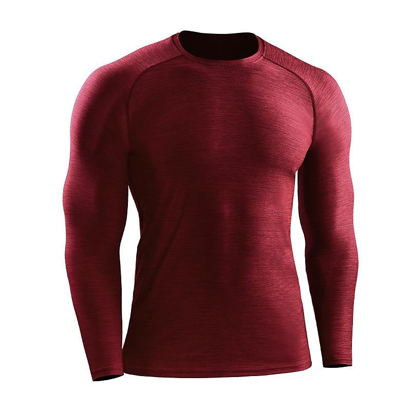 Men's Quick-drying Sports Long-sleeved Top Running Fitness Slim Training Stretch Breathable T-shirt