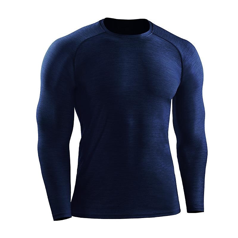 Men's Quick-drying Sports Long-sleeved Top Running Fitness Slim Training Stretch Breathable T-shirt