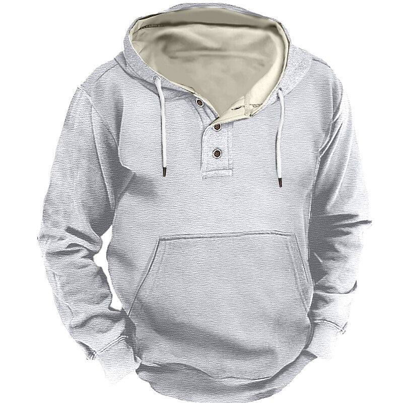 Men's Hoodie Black Red Blue Light Grey Gray Hooded Plain Sports & Outdoor Daily Holiday Streetwear Cool Casual Fall Winter Clothing Apparel Hoodies Sweatshirts Long Sleeve