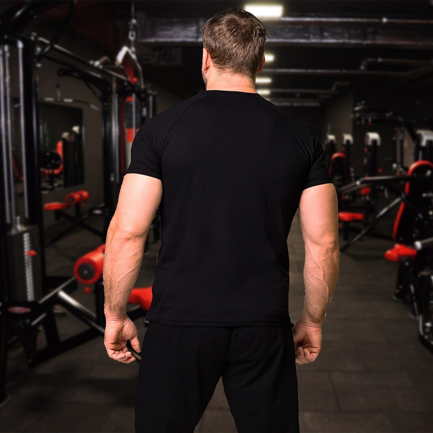 Men's Running Gym Short Sleeve T-shirt Athletic Breathable Wicking Soft Fitness Running Sportswear
