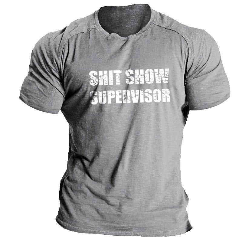 Men's Graphic Cotton Blend Sports Classic Short Sleeve Comfortable Holiday Going out Summer Fashion Designer Clothing Tee T-Shirt