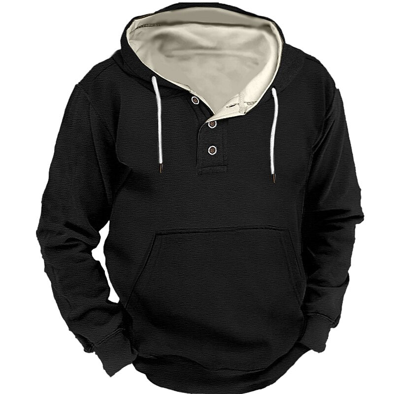 Men's Hoodie Black Red Blue Light Grey Gray Hooded Plain Sports & Outdoor Daily Holiday Streetwear Cool Casual Fall Winter Clothing Apparel Hoodies Sweatshirts Long Sleeve