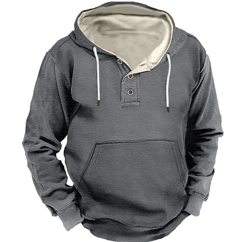Men's Hoodie Black Red Blue Light Grey Gray Hooded Plain Sports & Outdoor Daily Holiday Streetwear Cool Casual Fall Winter Clothing Apparel Hoodies Sweatshirts Long Sleeve