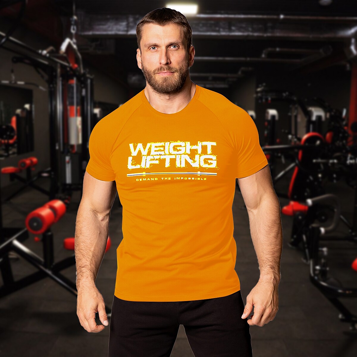 Men's Running Gym Short Sleeve T-shirt Athletic Breathable Wicking Soft Fitness Running Sportswear