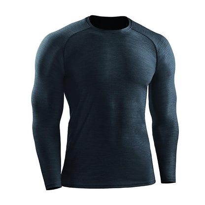 Men's Quick-drying Sports  Long-sleeved Top Running Fitness Slim Training Stretch Breathable T-shirt