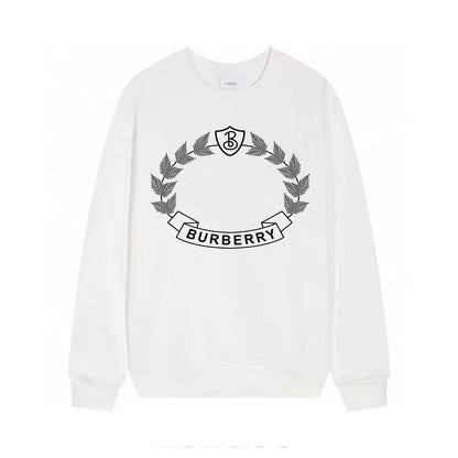 Oak Leaf Crest Print Sweatshirt