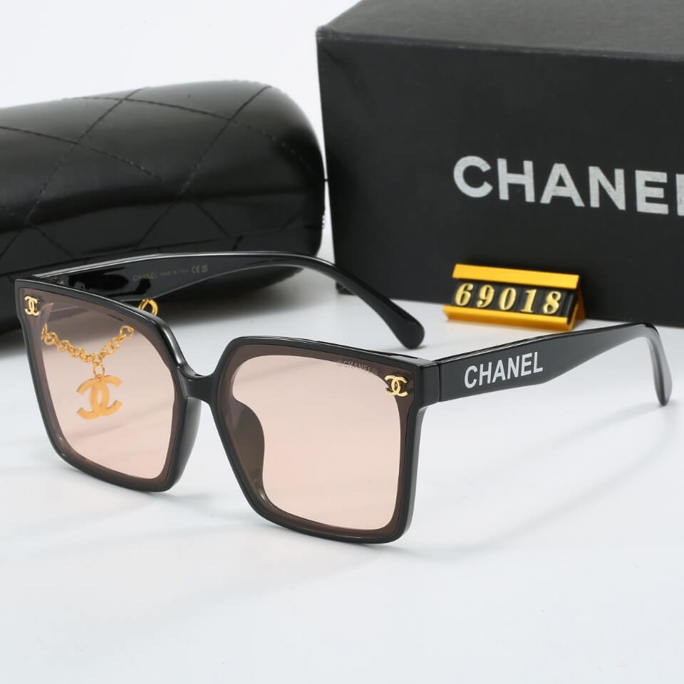 Designer Metal Chain Sunglasses