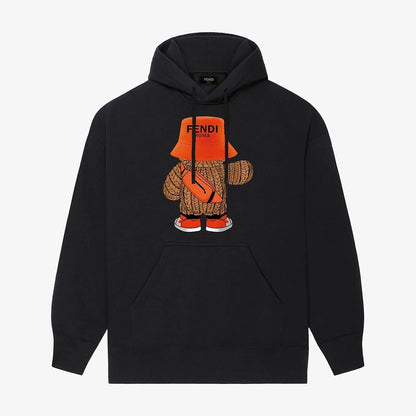 Bear Print Hoodie