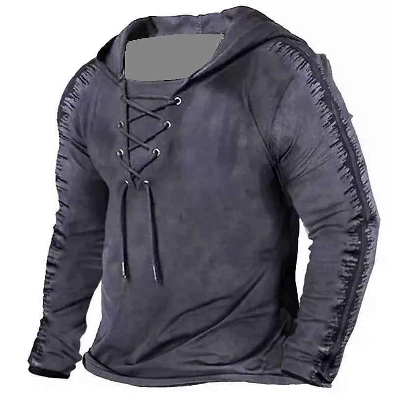 Men's Hooded Graphic Prints Drawstring Sports & Outdoor Vintage Hoodies Sweatshirts