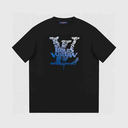 Blue Weird Print T-shirt