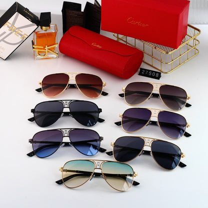 Classic Metal Frame Aviator Sunglasses