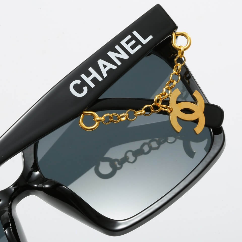 Designer Metal Chain Sunglasses