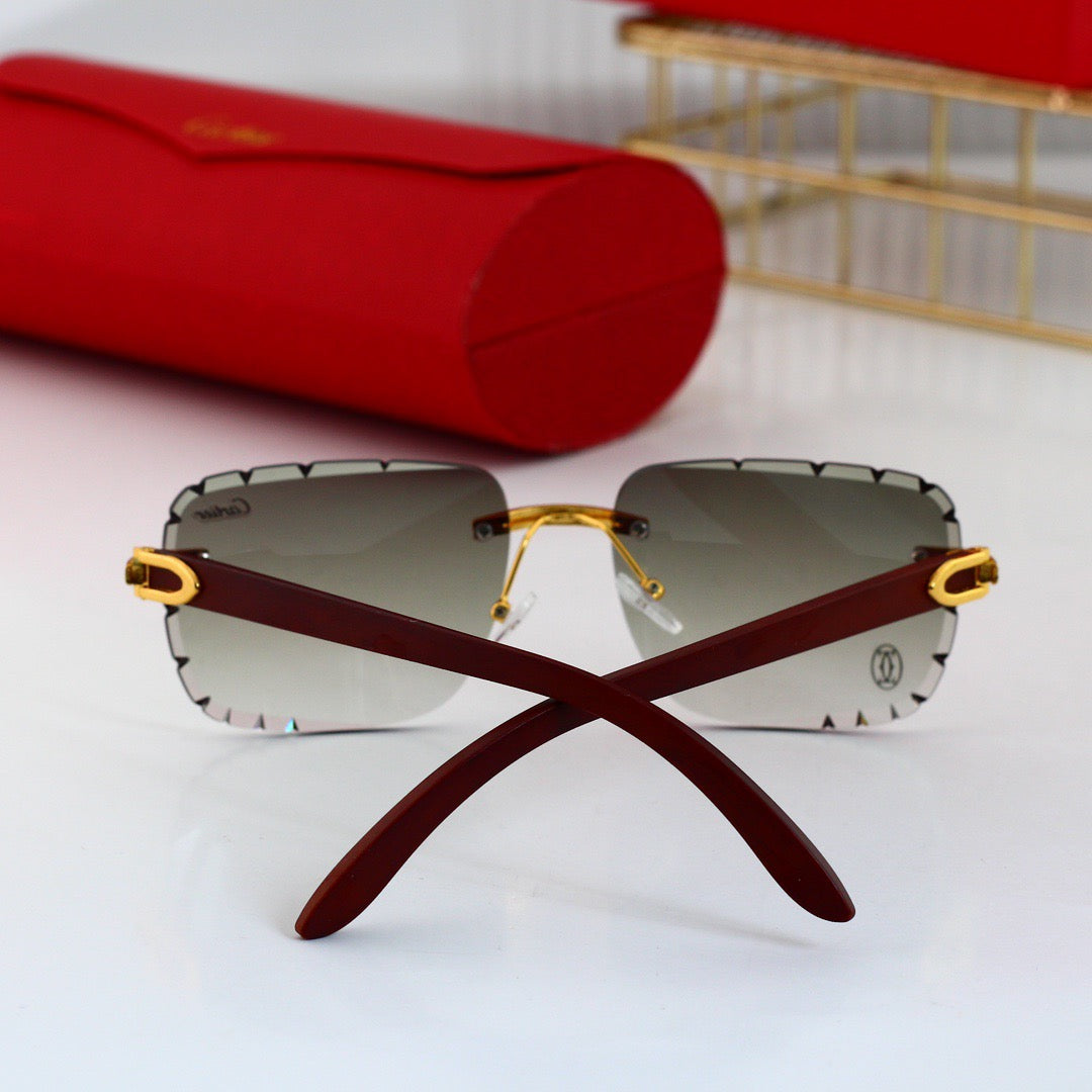 Frameless Designer Lens Sunglasses