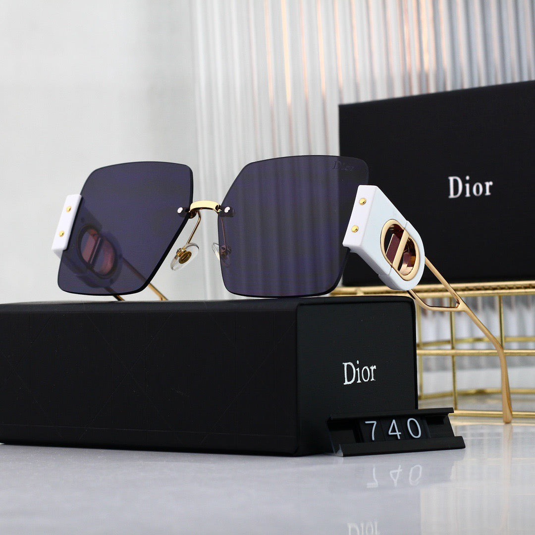 Trendy Frameless Patchwork Sunglasses