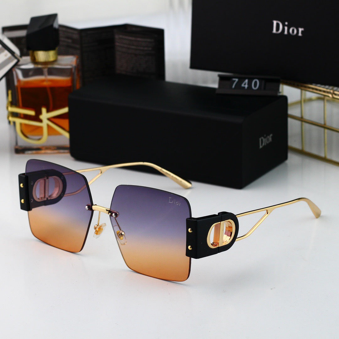 Trendy Frameless Patchwork Sunglasses