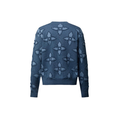 Blue crew neck sweater