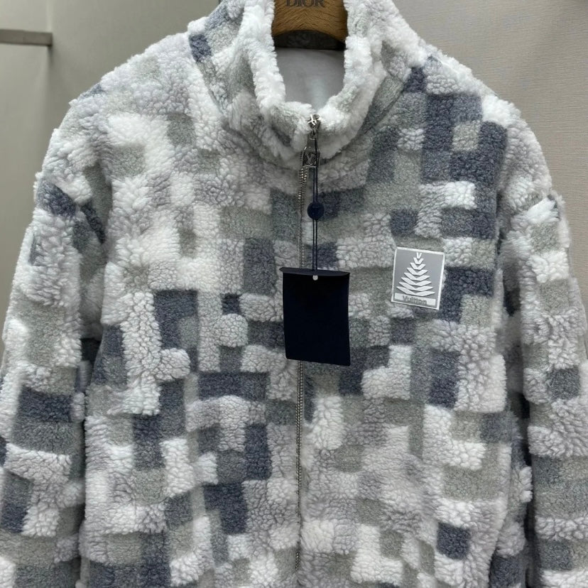 Mosaic Shearling Jacket