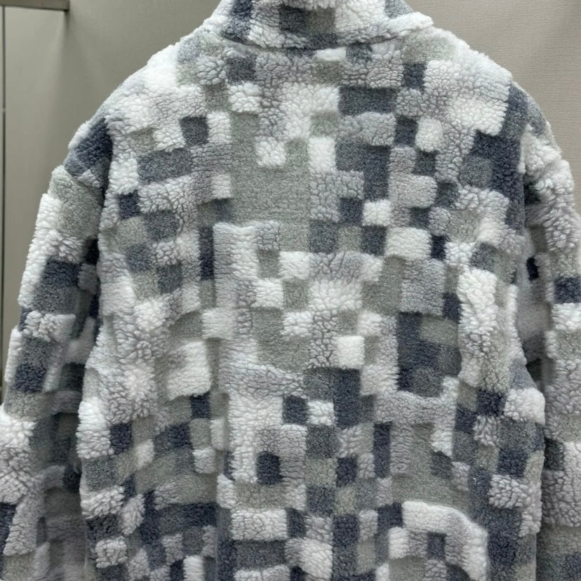 Mosaic Shearling Jacket