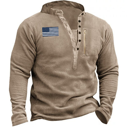 Men's Pullover Button Up Hoodie Streetwear Casual Athletic Hoodies Sweatshirts