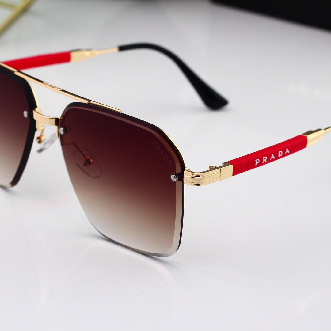 Gold Thin Frame Sunglasses