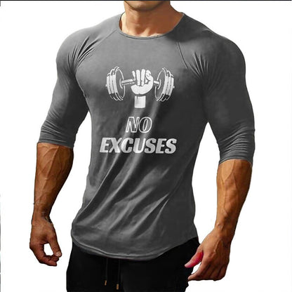 Men's Long Sleeve Top Breathable Quick Dry Soft Sportswear Graphic T-shirt