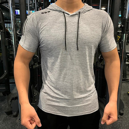 Men's Shirt Short Sleeve T-shirt Athletic Casual Breathable Soft Quick Dry Fitness Gym Workout Running Sportswear