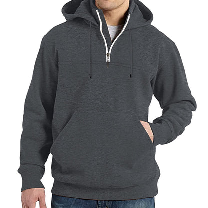 Men's Hoodie Quarter Zip Tactical Hoodie Plain Sports & Outdoor Daily Streetwear