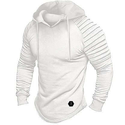 Men's Hoodie Tactical Hooded Plain Sports & Outdoor Daily Streetwear Sweatshirts Long Sleeve