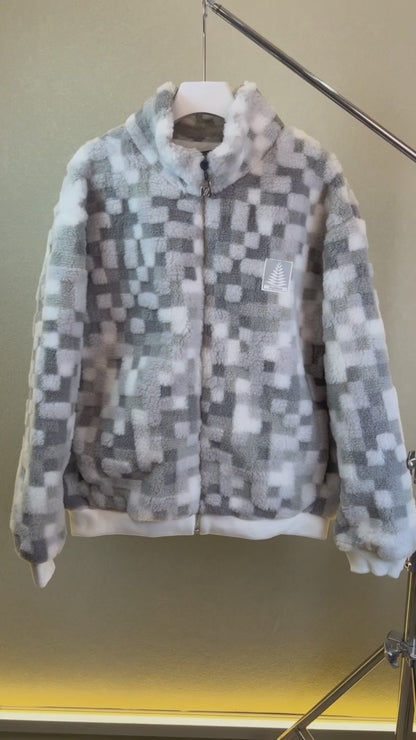 Mosaic Shearling Jacket