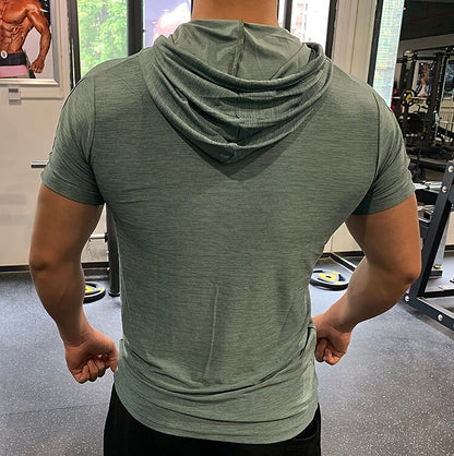 Men's Shirt Short Sleeve T-shirt Athletic Casual Breathable Soft Quick Dry Fitness Gym Workout Running Sportswear
