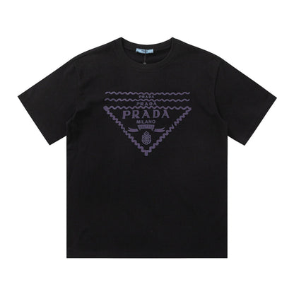 Wavy Triangle Print T Shirt