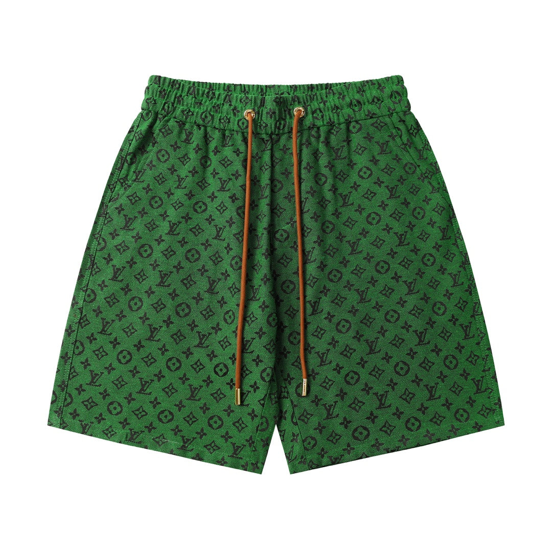 Green All Over Print Shorts