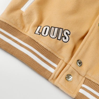 Letter Embroidered Baseball Jacket