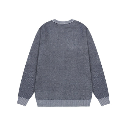 Jacquard knitted sweater