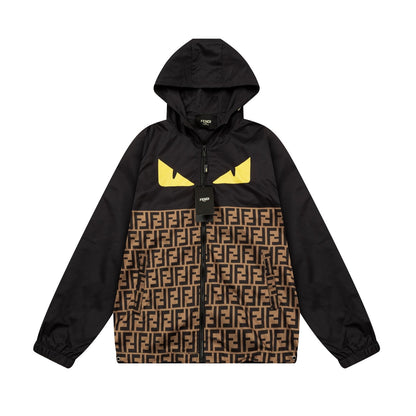 Glasses Print Windbreaker