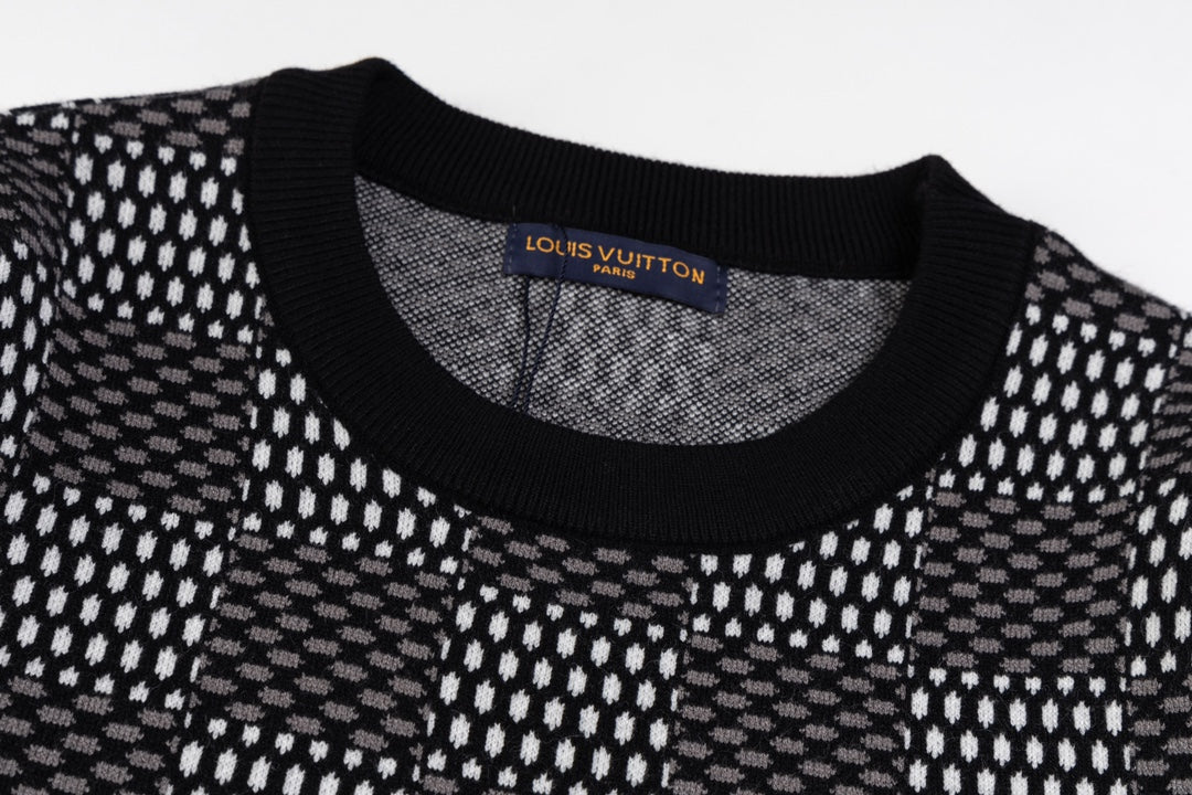 Checkerboard Jacquard Craft Sweatshirt