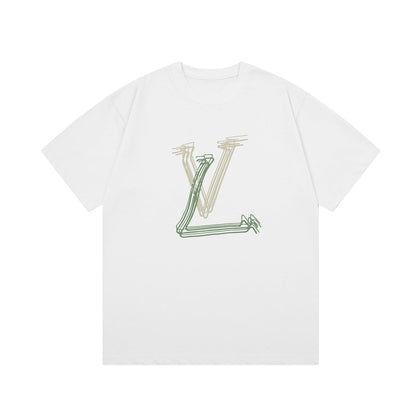 Graffiti Curve Print T Shirt