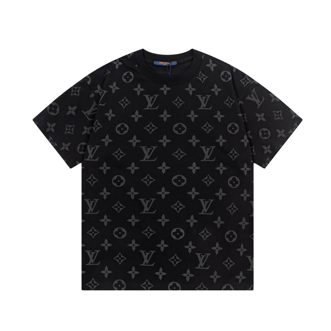 Monogram Letter All-Over Print T-shirt