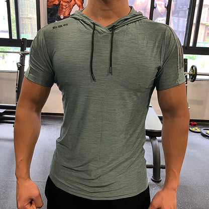 Men's Shirt Short Sleeve T-shirt Athletic Casual Breathable Soft Quick Dry Fitness Gym Workout Running Sportswear