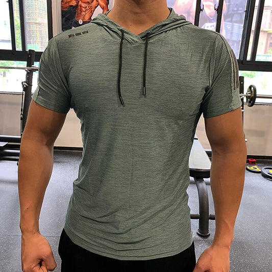 Men's Shirt Short Sleeve T-shirt Athletic Casual Breathable Soft Quick Dry Fitness Gym Workout Running Sportswear